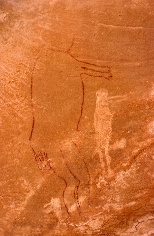Site de Sefar (Tassili N'Ajjer, Algérie) / Peinture rupestre / 46N-P60-003 