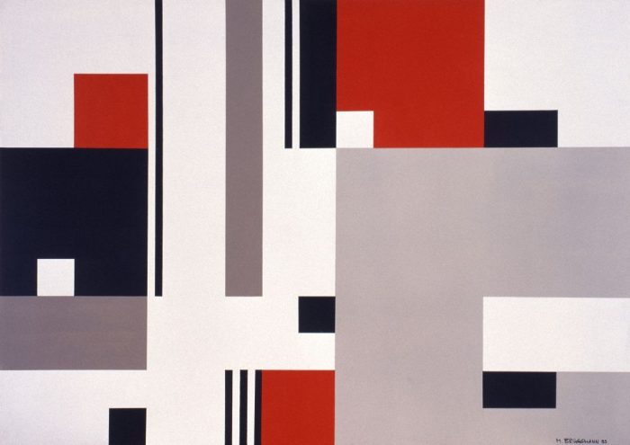 Composition Acrylique sur bois, 1999